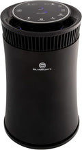 Air Purifier for Home Large Room – 5-in-1 HEPA Filter System, Covers Up to 500 Sq Ft for New Home for Allergies, Pets, Smoke, Remove Dust & Odor, Quiet, High Filtration Efficiency – SILVERONYX, Black