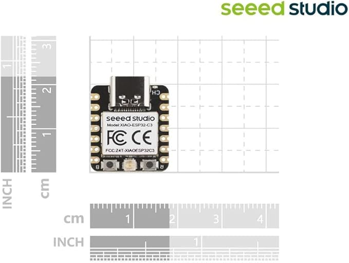 Seeed Studio XIAO ESP32C3 - Tiny MCU Board with Wi-Fi and BLE for IoT Controlling Scenarios. Microcontroller with Battery Charge, Power Efficient, and Rich Interface for Tiny Machine Learning. …