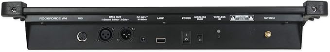 Rockville ROCKFORCE W4 384 Channel Wireless DMX Lighting Controller, MIDI Control, Built-in 2.4GHz Transmitter, Music Triggering, Wide Voltage Input, for DJs and Stage Lighting