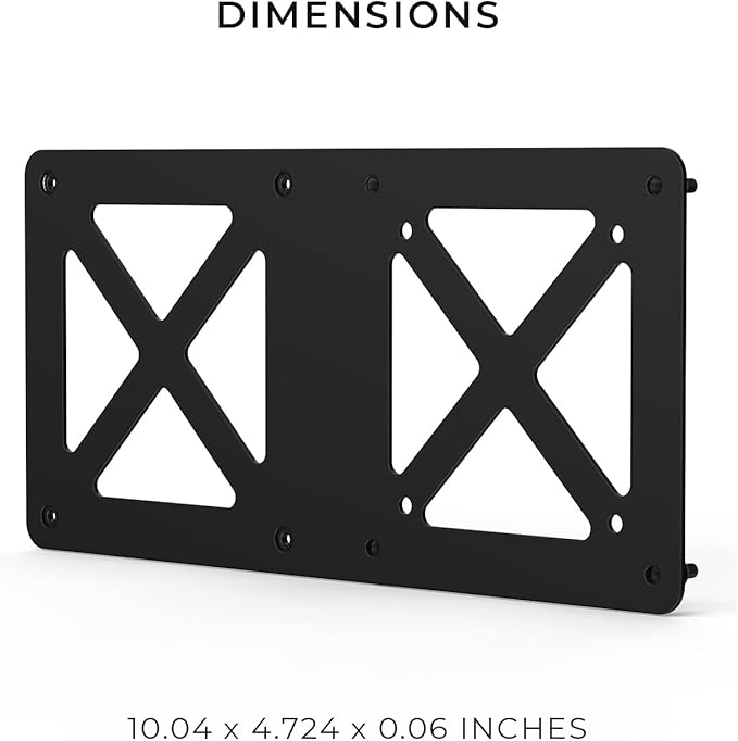 HumanCentric Mounting Bracket Compatible with Intel NUC, VESA Monitor Arm Extension Plate for NUC Mini PC Computer, 75x75mm and 100x100mm Patterns, Does not fit Hades and Skull Canyon NUC