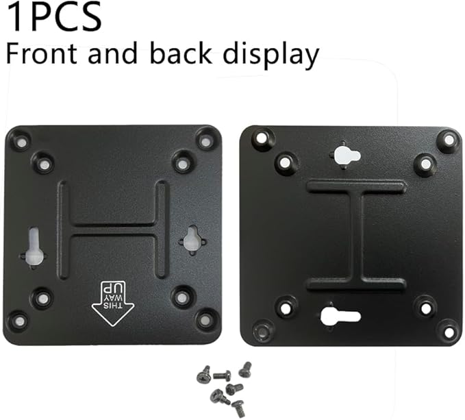 GinTai for Intel NUC Vesa Adapter Mount Bracket to Attach NUC Mini PC Computer to The Back of a Monitor Mounting Plate Not Skull or Hades(With 8pcs Screws) Intel NUC 4 5 6 7 8 10 11 13 General purpose