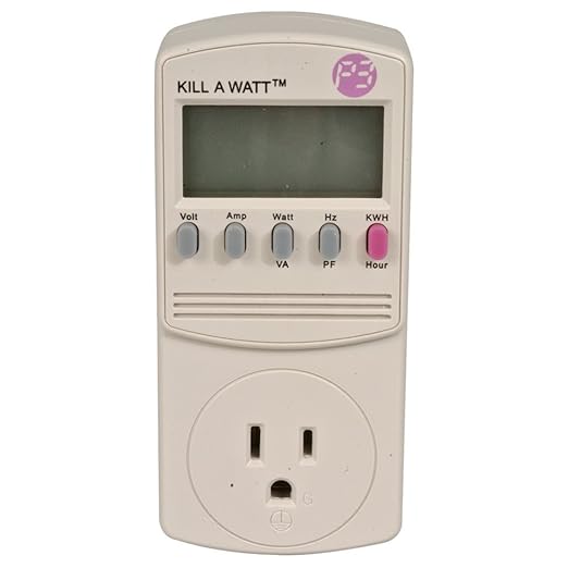 P3 International P4400-VP Monitor, Electricity Usage, Kill-A-Watt, 8 Measures, 2.4" W x 1.7" D x 5.1" H