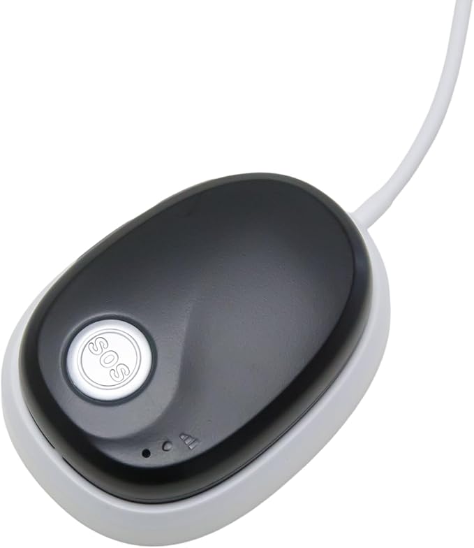 SkyAngel~Wave | One Payment for Life | Mobile Cellular Alert | Fall Detection | Waterproof | Call and Speak to 911 | Life Guardian Alert Two Way Voice | No Subscription | No Cellphone Needed (Black)