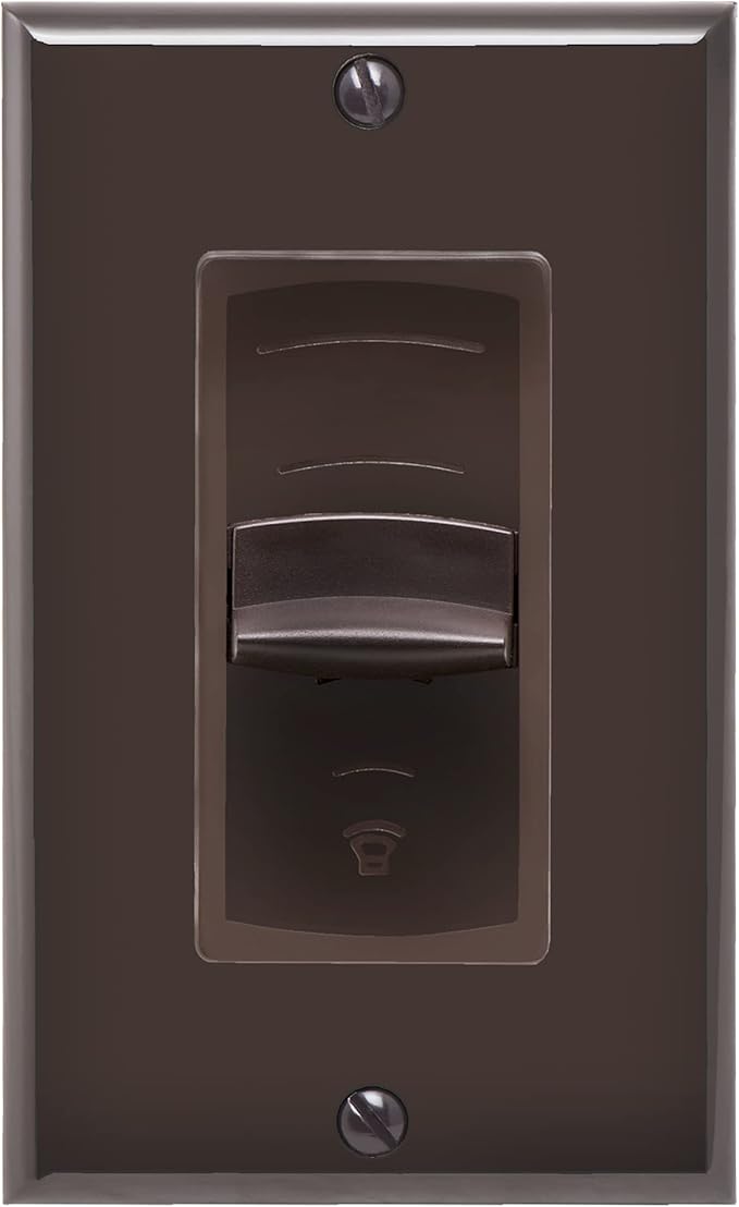 OSD Audio 100W in Wall Volume Control Impedance Matching for Home Speakers, Slider Brown VMS100