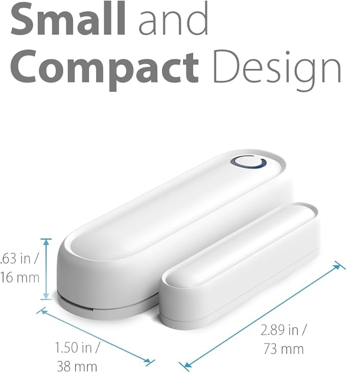 Fosmon 2 Pack WaveLink 51018HOM Add-On Door Contact Sensor Unit (No Receiver) - White
