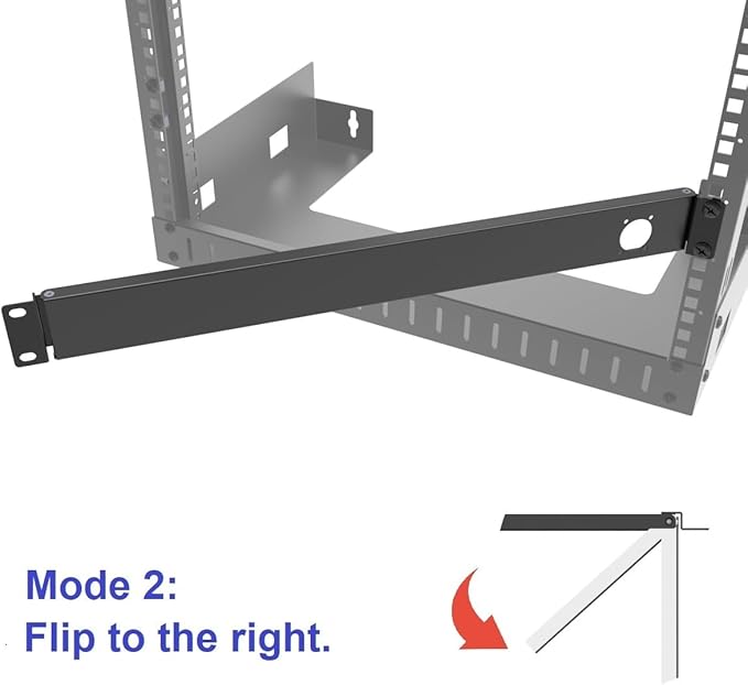 QiaoYoubang 1U Hinged Rack Panel 1D XLR HDMI Audio Rack Mount Panel for 19 inches Rack Mount (1D)