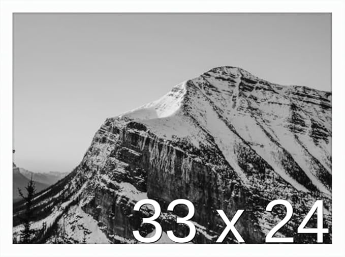 Frame It Easy 33 x 24 White Wood Frame (Derby)