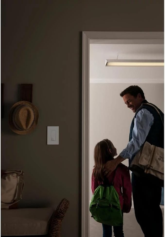 Lutron Maestro Motion Sensor Light Switch Indoor for Bathroom, Garage, Laundry Room, Closet, Occupancy Sensor Light Switch, Single-Pole, No Neutral, MS-OPS5M-BR