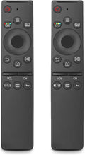 (Pack of 2) Replacement Remote Control for Samsung TV, Compatible for All Samsung TV LED QLED UHD SUHD HDR LCD Frame Curved Solar HDTV 4K 8K 3D Smart TVs