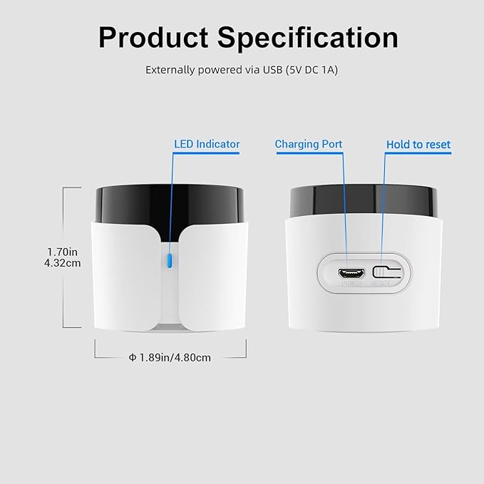 BroadLink RM5plus Smart Infrared Remote, All-in-One Universal Control Hub with Wi-Fi & IR, Voice Control via Alexa & Google Home for TV/AC, Remote Control, Timers & Scenes