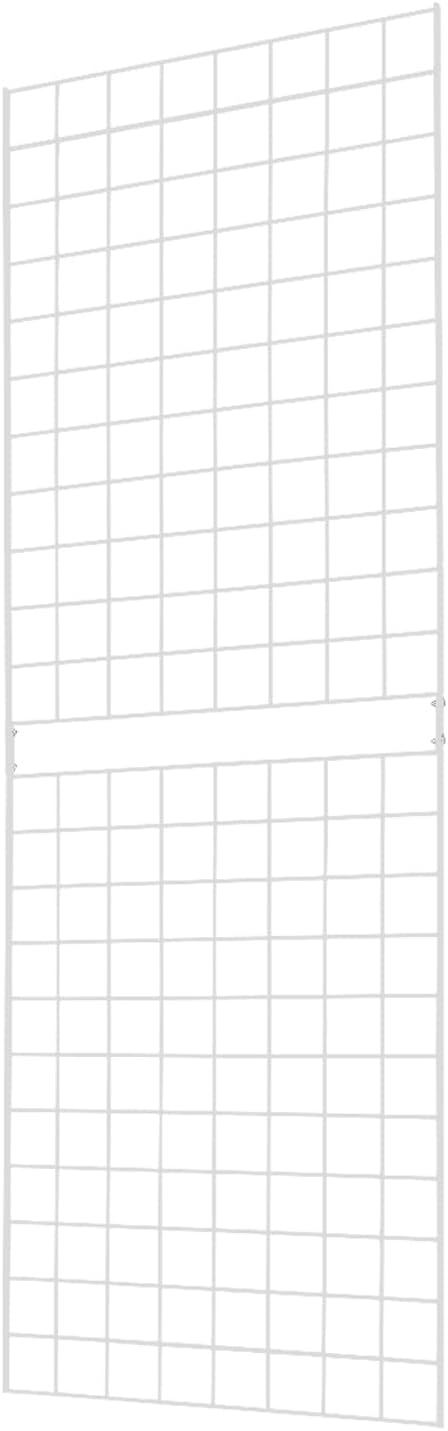 7RiversART Grid Wall Commercial Grade Gridwall Panels – Heavy Duty Grid Panel for Any Retail Display Wall Grid 2' Width x 6' Height, White (Pack of 1) Easily Portable