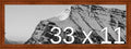 Frame It Easy 33 x 11 Russet Wood Frame (Derby)