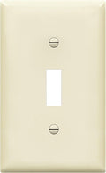 ENERLITES Toggle Switch Wall Plate, Gloss Finish, Size 1-Gang 4.50" x 2.76", Unbreakable Polycarbonate Thermoplastic, 8811-LA, Light Almond, Standard