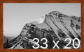 Frame It Easy 33 x 20 Russet Wood Frame (Derby)