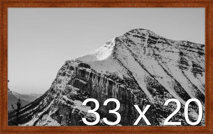 Frame It Easy 33 x 20 Russet Wood Frame (Derby)