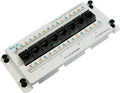 ICC CAT6 Ethernet Data Module, 8 Ports, UL Listed & PoE++ Rated, High-Performance Network Interface, Quick Push-Pin Mount, Fits 9" 14", and 28" Structured Wiring Enclosures, Premier Series