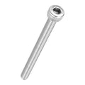 Kozelo 30pcs Socket Head Cap Screws - [M4-0.7 x 45mm] 304 Stainless Steel Allen Socket Drive for Electrical Motor 3D Printing Fan Engine Replacement Use, Silver