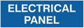 All Quality Basic Electrical Panel Sign - Fire Regulation Safety Compliance Sign - Blue - Large (1 Pack)
