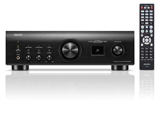 Denon PMA-1700NE Integrated Amplifier (140W x 2), USB-DAC & Phono Equalizer, Analog Mode, High-Current Power Circuit, AL32 Processing Plus, Hi-Res Audio, Black, Home Audio Receivers & Amplifiers