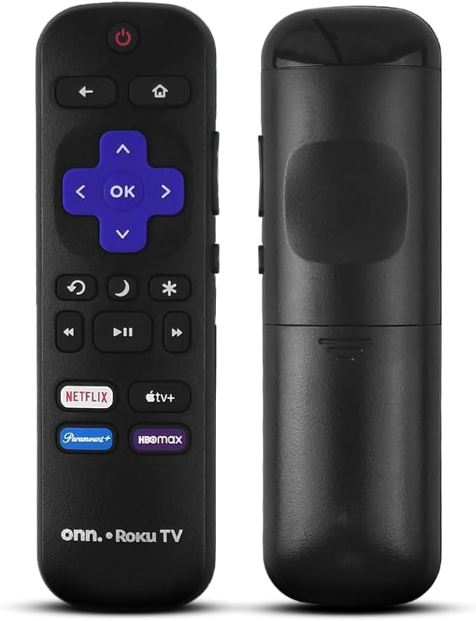 Ceybo Original OEM Replacement Remote Control for Roku Smart TV with Netflix, Paramount, Apple TV, and HBO Max Shortcut Buttons