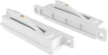 Brixwell Single Action WOCD Set with Limit Control Device, Plastic Material, White Finish, 3-1/2" Height, 3/4" Width, Left and Right Hand, Includes Limit Control Feature for Sliding Windows