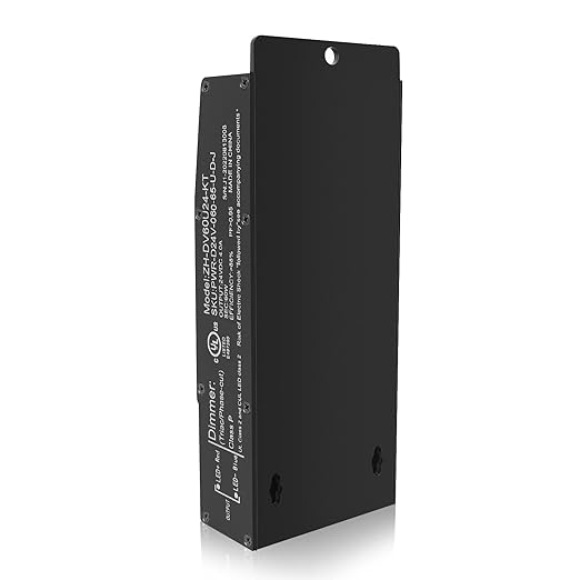 EMITEVER Dimmable LED Driver,60W 24V Triac Power Supply, AC to DC LED Transformer for LED Light,Compatible with Lutron and Leviton Dimmer,Waterproof IP67 and UL Listed,Class 2,Class P