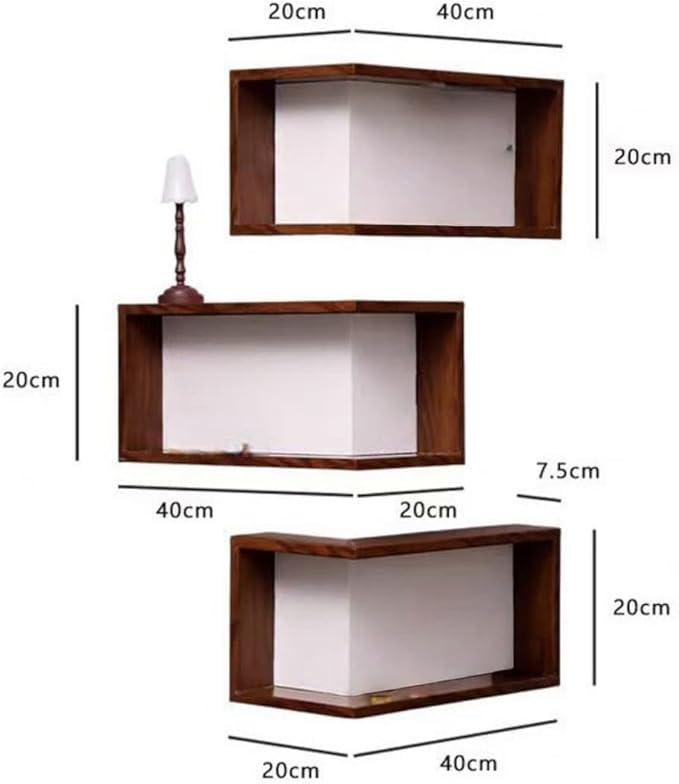 ABOUTYES Illuminated Corner Shelf with Remote, Smart Corner Shelves That Light up Your Space, Corner Shelf Display Rack for Figurines