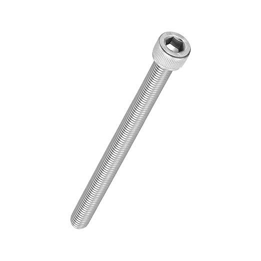 Kozelo 2pcs Socket Head Cap Screws - [M10-1.5 x 130mm] 304 Stainless Steel Allen Socket Drive for Electrical Motor 3D Printing Fan Engine Replacement Use, Silver
