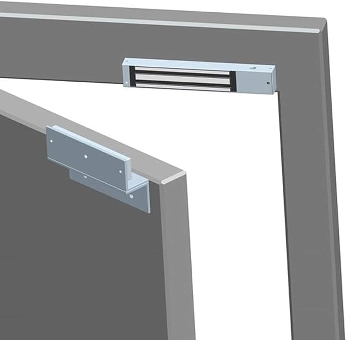 Z and L Bracket for 1200LBS 500KG Holding Force Electromagnet Lock Single Inward Door Access Control Electric Magnetic Door Lock