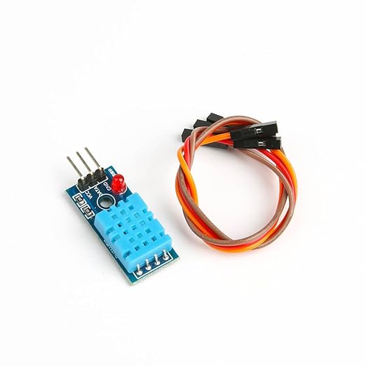 SHILLEHTEK DHT11 Temperature and Humidity Sensor Module with LED & Cable - Temperature Humidity Measurement for Arduino, Raspberry Pi, ESP32 and Other Microcontrollers, Electronic Practice DIY