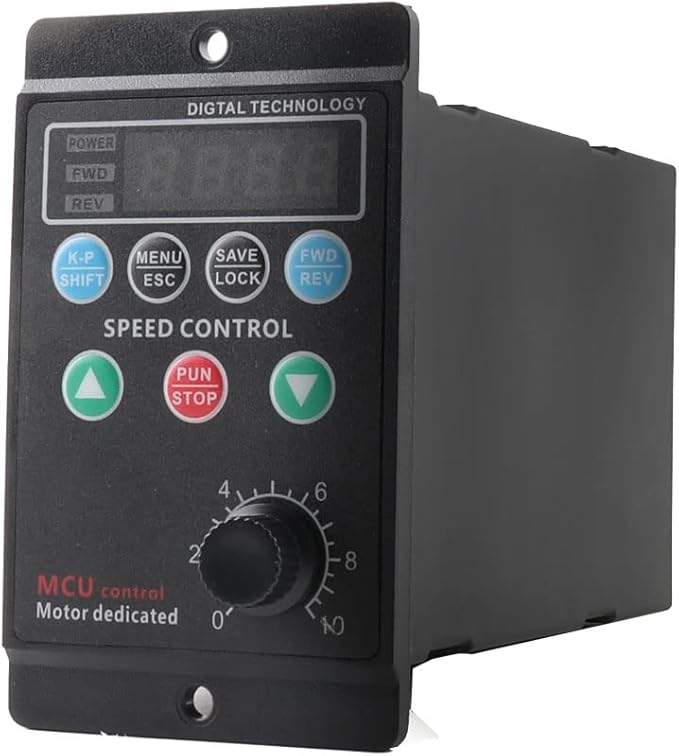 Cozyel AC 220V/0.75kw 1HP Variable Frequency Drive, 5A VFD Inverter Single-Phase to 3-Phase Frequency Converter for Spindle Motor Speed Control