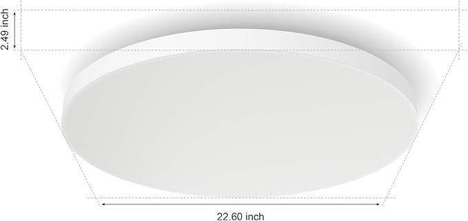 Philips Hue Datura Smart Ceiling Panel (Large Round 2.49 in x 22.60 in) White & Color Light, Bluetooth Compatible, Voice Control with Alexa, Apple Home & Google Assistant†?