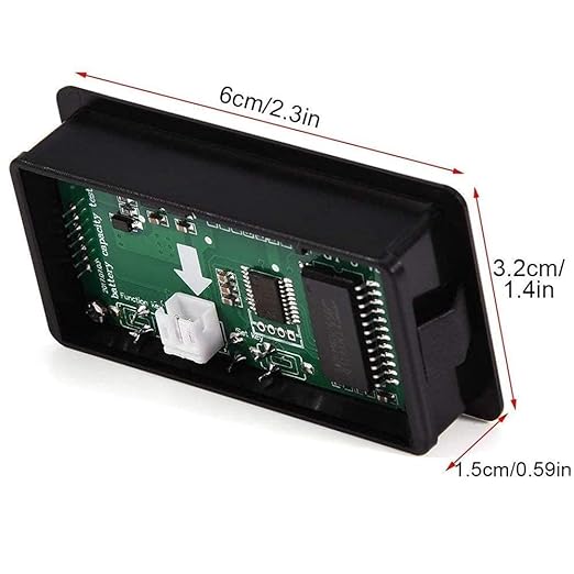 2Pack Golf Cart Battery Capacity Voltage DC 12V 24V 36V 48V 72V Battery Meter Tester Gauge Monitors Lithium ion Lead-Acid Batteries Indicator for Golf CART Yamaha Club CAR EZGO Motorcycle Most Car