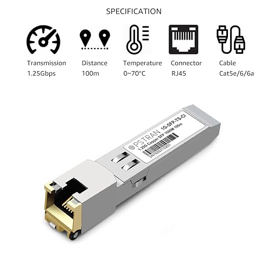 OPSTRAN 1000BASE-T SFP RJ45 Copper Transceiver Module Compatible with Mellanox MC3208411-T 100m Cat 5e/6/6a