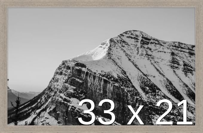Frame It Easy 33 x 21 Rustic Gray Wood Frame (Derby)