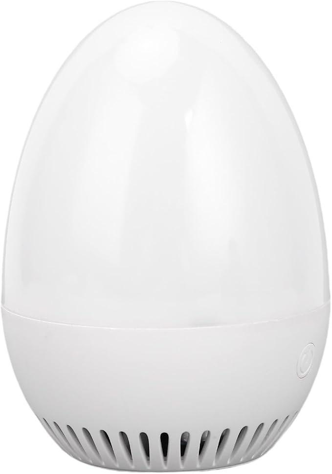 Smart CO2 Detector Air Quality Meter with WiFi Connectivity NDIR Sensor Real Time Monitoring for Home Office Indoor Spaces USB Rechargeable Egg Shaped Design