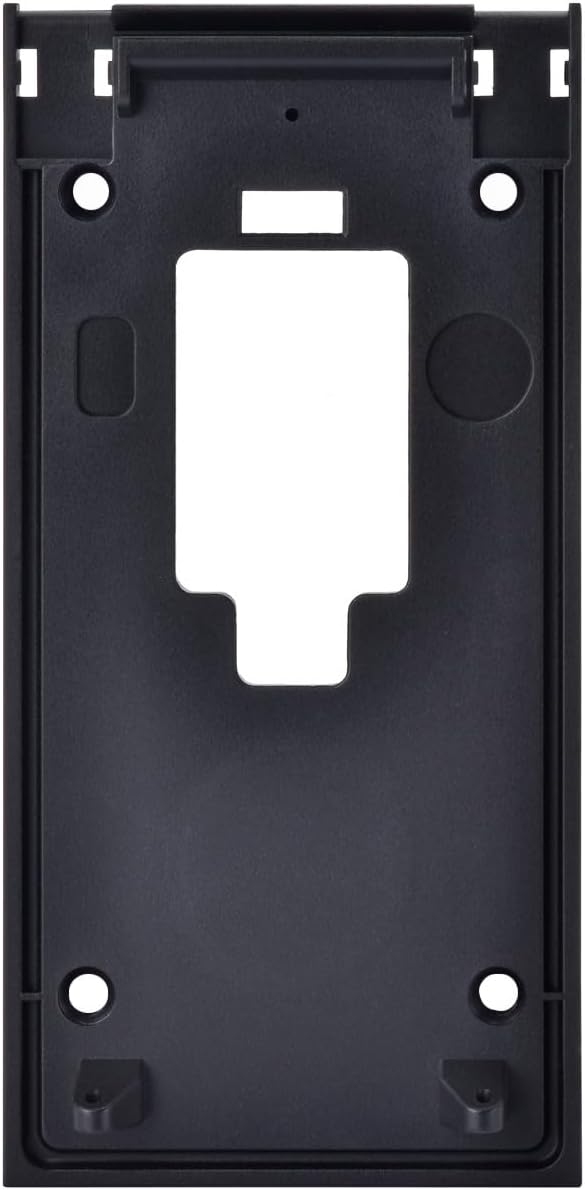 Fansoun No-Drill Adhesive Mount for Ring Video Doorbell (2nd Generation - 2020 Release), Mounting Bracket Accessories for Apartments Office Houses (Black)