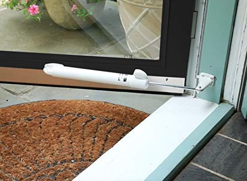 Touch 'n Hold Smooth Door Closer - Single Kit (Cranberry) - Standard-Duty Door Closer with Touch-Button Hold Open Feature & Smooth Closing Motion – for (Medium & Lightweight) Storm, Screen Doors.