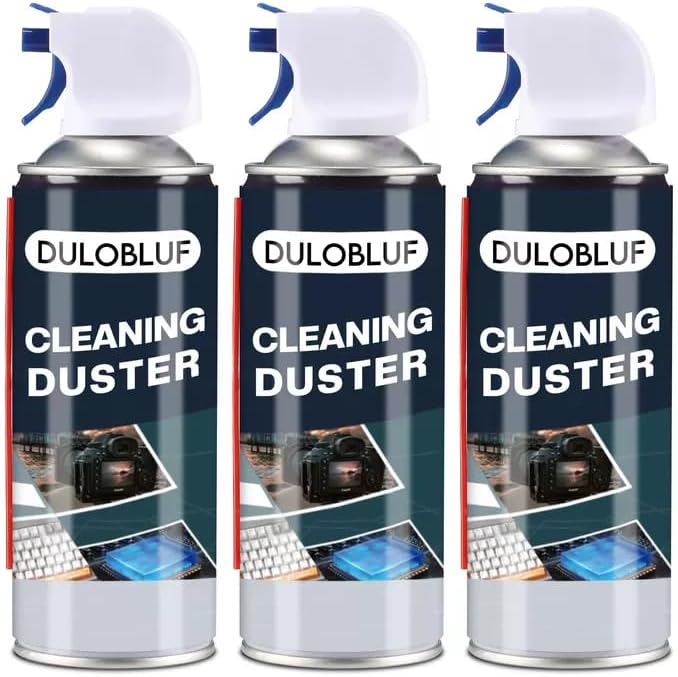 dulobluf Compressed Air Duster : Air Duster for PC Cleaning - Computer Air Duster Blower for Laptop - Reusable Car Dusters Airduster