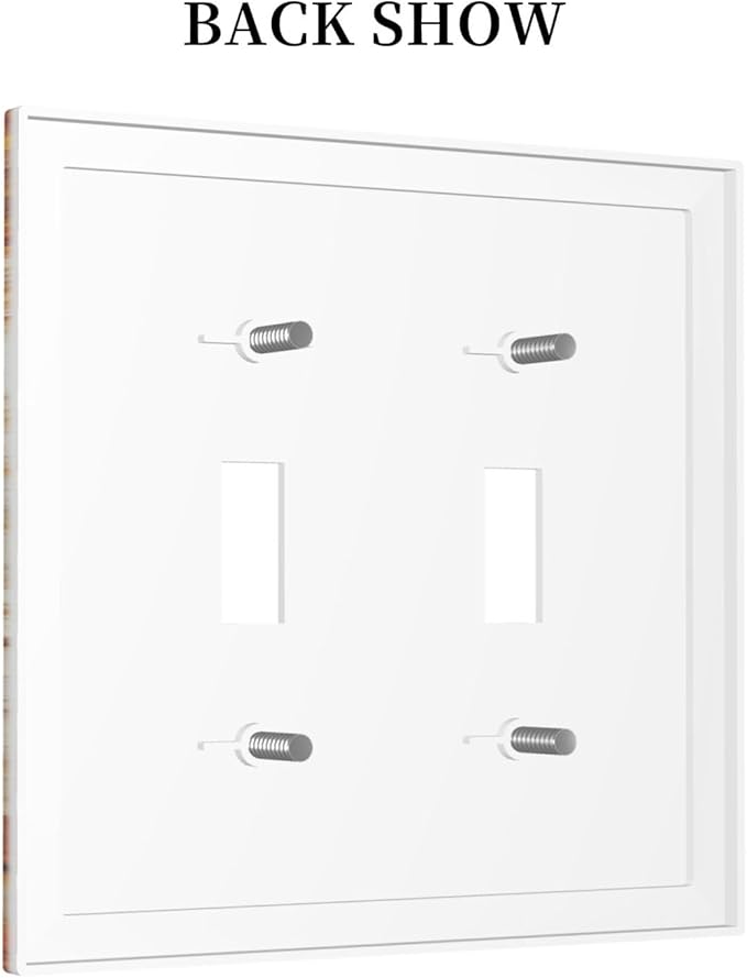Bvtewkhz Black Cat Vintage 2 Gang Double Toggle Decorative Outlet Covers Light Switch Plate Electrical Receptacle Switchplate For Bathroom Kitchen Bedroom