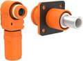 1 Set Battery Energy Storage Connector, 150A 35mm² High Current Connectors Quick Plug Terminal Orange Right Angle Plug and Socket IP67 Waterproof Power Adapter Crimping Wiring (150A, Orange)
