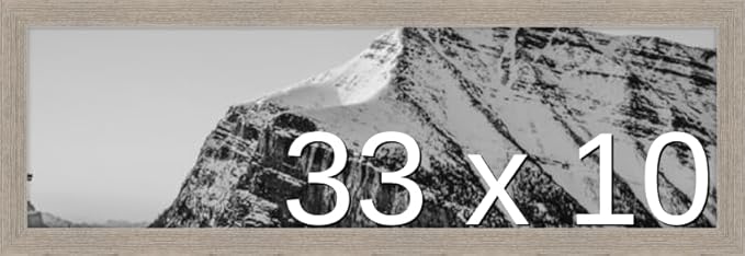 Frame It Easy 33 x 10 Rustic Gray Wood Frame (Derby)