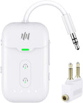 Premium Airplane Bluetooth 5.4 Transmitter Adapter, for 2 AirPods/Headphones,2 in 1 Transmitter Receiver with aptX Low Latency,Wireless Adapter for Flight,TV,Gym,Tablets Car Stereo