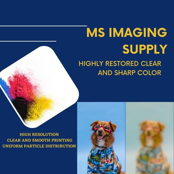 MS Imaging Supply Laser Toner Catridge Replacement Compatible with Brother TN760 (Black, 2 Pack)