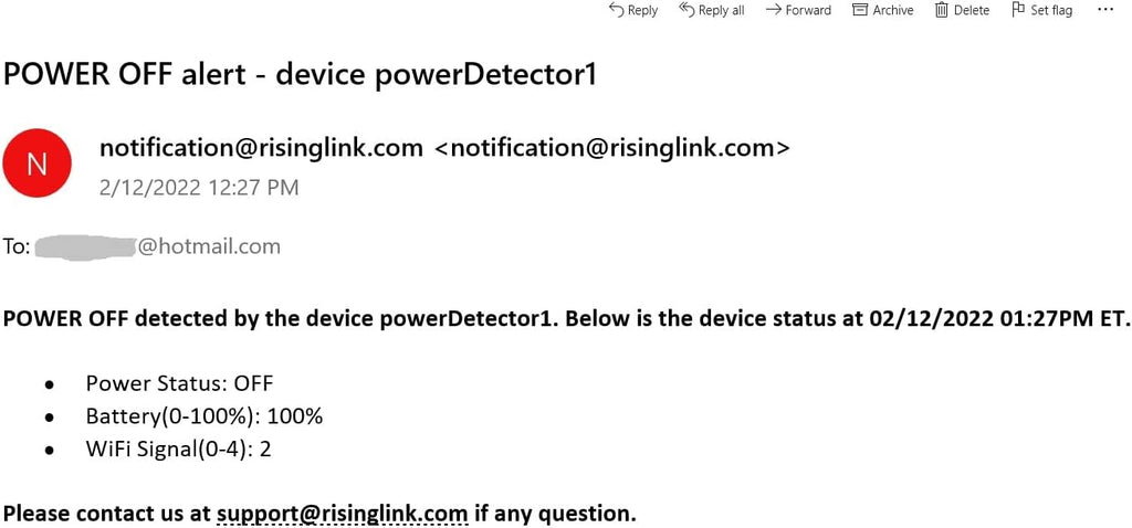 Risinglink Power Failure Alarm, Power Failure Detector, with Text Message, Email, and Audio Alerts(2nd Generation)