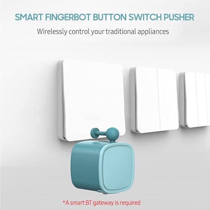 Irfora Mini BT Fingerbot Home Automation Controller APP Control Voice Control Schedule Timer Fingerbot Home Appliances Switch Pusher Smart Controller (BT Gateway Required)