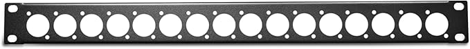 Elite Core RP1U-16D Rack Panel with 16 D-Series Punch-Outs, 1U