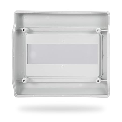 Mollom 9 Way Power Distribution Box with Bus Bars and Din Rail for Miniature Circuit Breaker MCB, Waterproof IP66.Padlock Available for Indoor and Outdoor Use