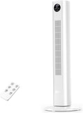 Antarctic Star Tower Fan Portable Floor Fans 85°Oscillating Fan Quiet Cooling 12H Timer Remote Control Standing Bladeless Electric 3 Wind Speeds 4 Modes Bedroom Office,36 inch, White