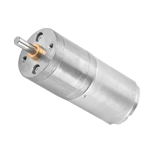 25mm DC 12V 25GA-370 Low Speed Metal Gear Motor for Electronic Locks Robotics Electric Curtains Security Systems with Copper Coil and Quiet High Performance